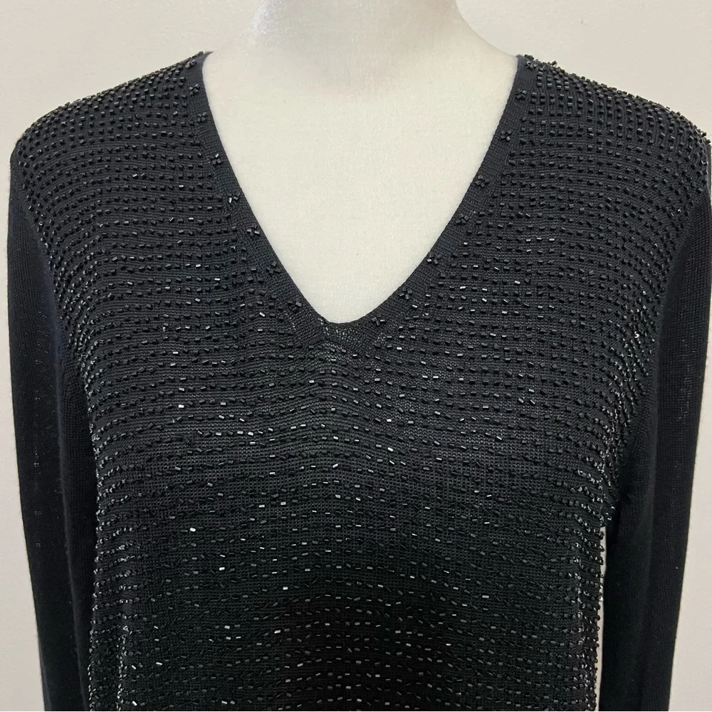 Vintage Belford for Saks Fifth Avenue Beaded Sweater Evening - Picture 1 of 9